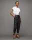 Freida High-Rise Leather Cargo Trousers  large image number 1