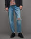 Curtis Straight Fit Damaged Denim Jeans  large image number 1