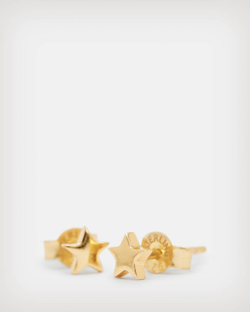 Star Gold-Tone Stud Earrings  large image number 2