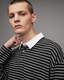 Ave Long Sleeve Striped Polo Shirt  large image number 2