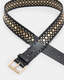 Lonnie Studded Woven Leather Belt  large image number 3