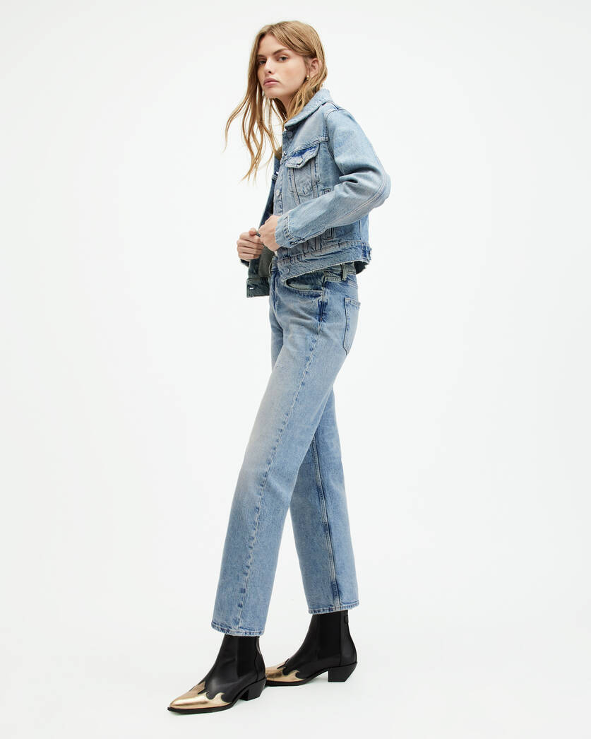 Ida Cropped Straight Denim Jeans  large image number 4