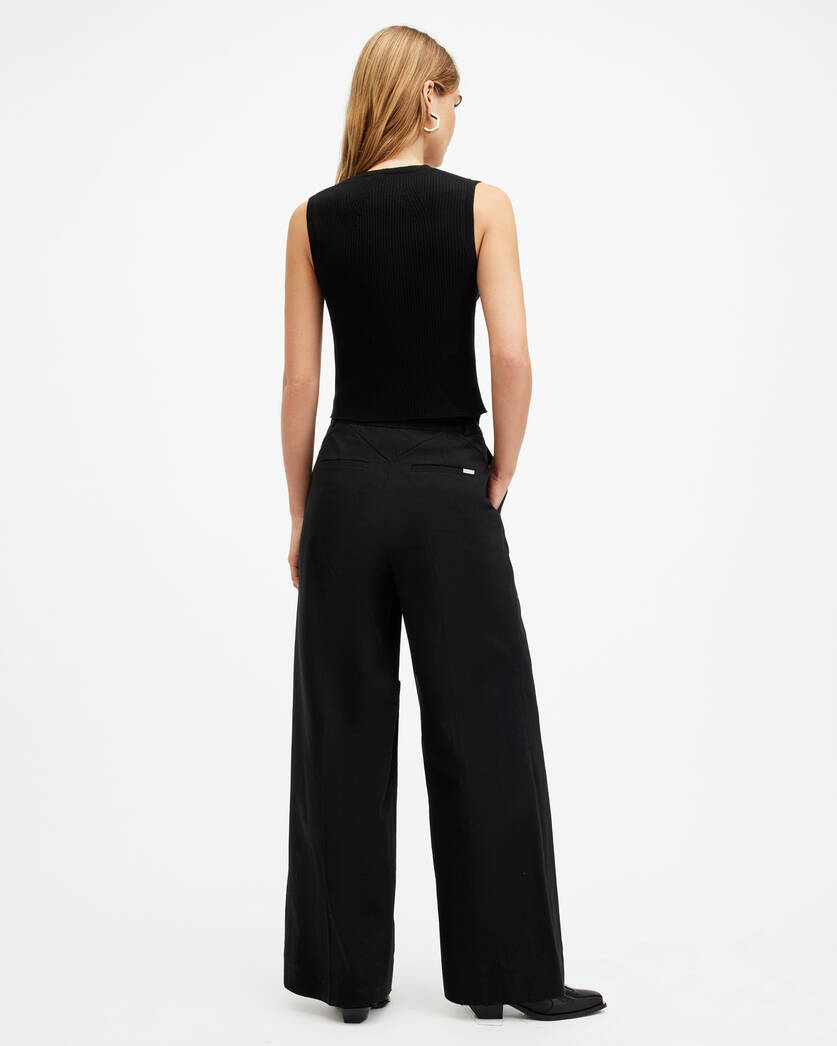Hally Relaxed Fit Wide Leg Trousers  large image number 6