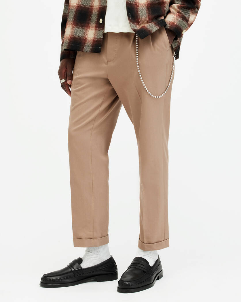 Tallis Slim Fit Cropped Trousers