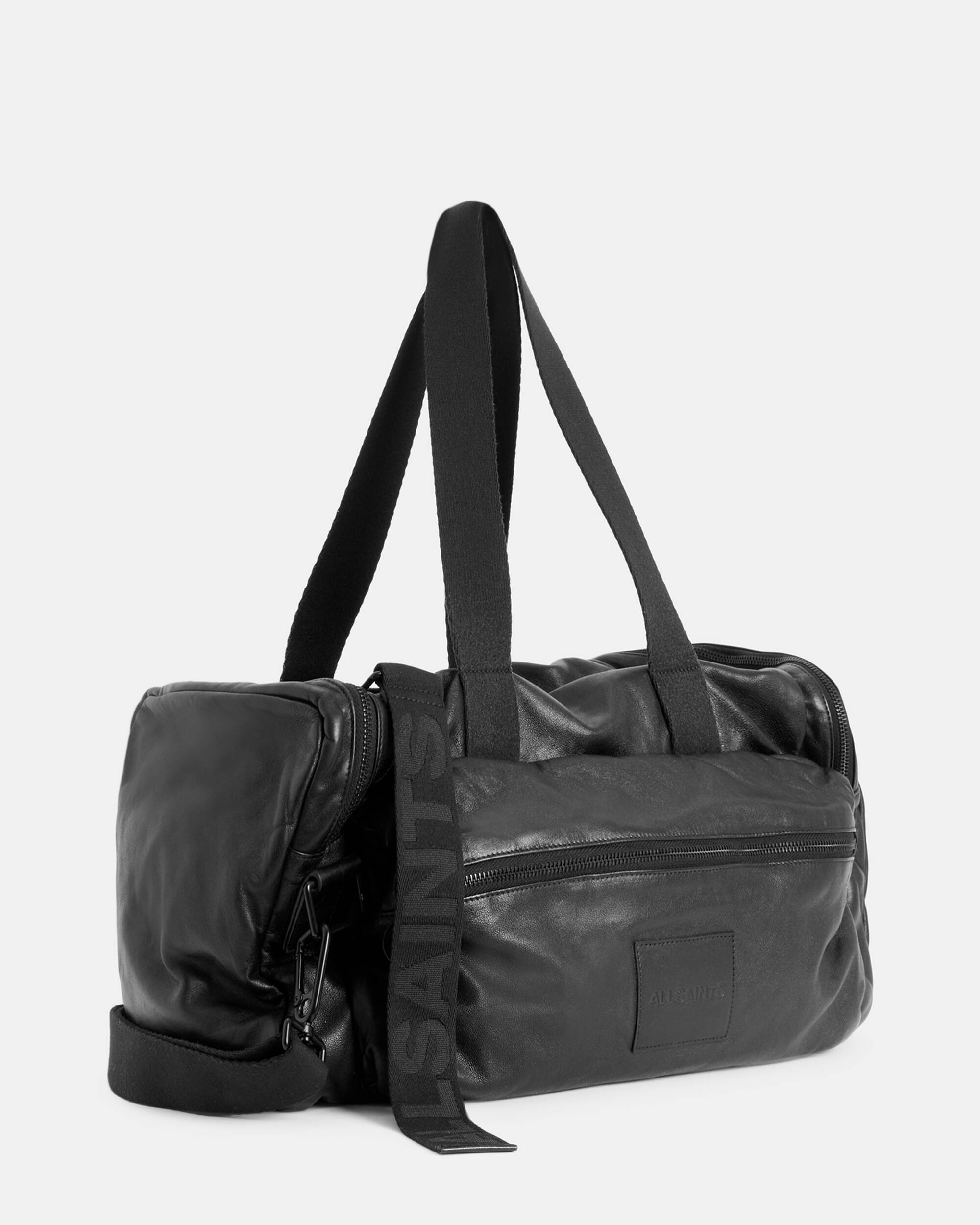 Soma Leather Travel Holdall Bag Black | ALLSAINTS