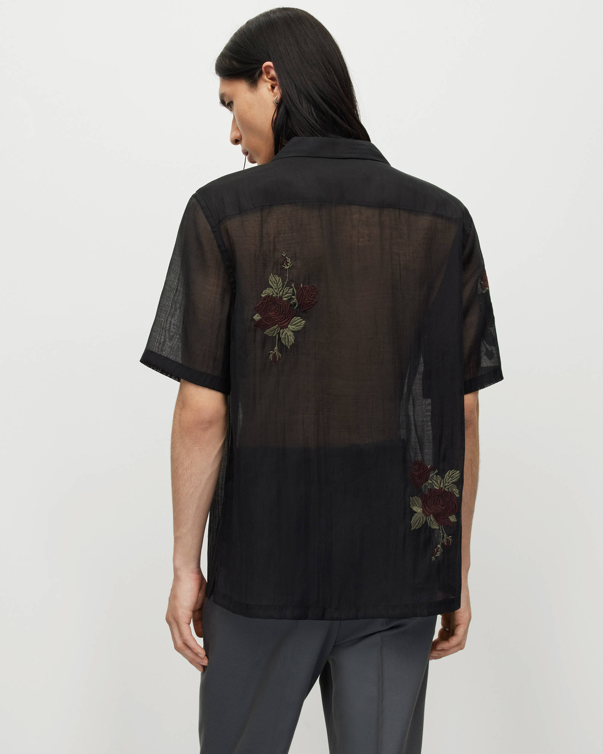 Wildrose Embroidered Sheer Shirt  large image number 4