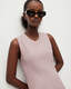 Gia Asymmetrical Ribbed Midi Dress  large image number 2