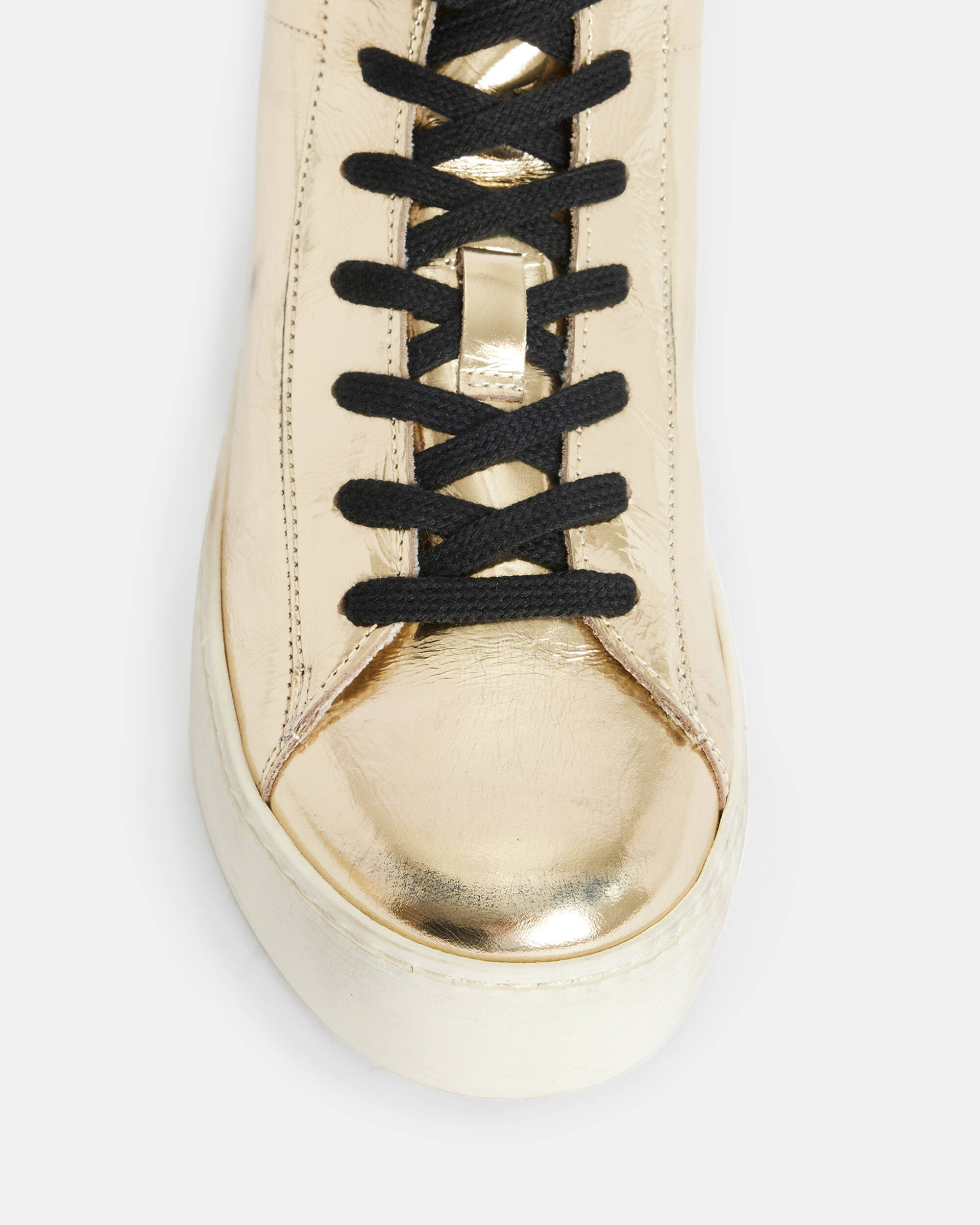 Tana Metallic Leather High Top Trainers  large image number 3