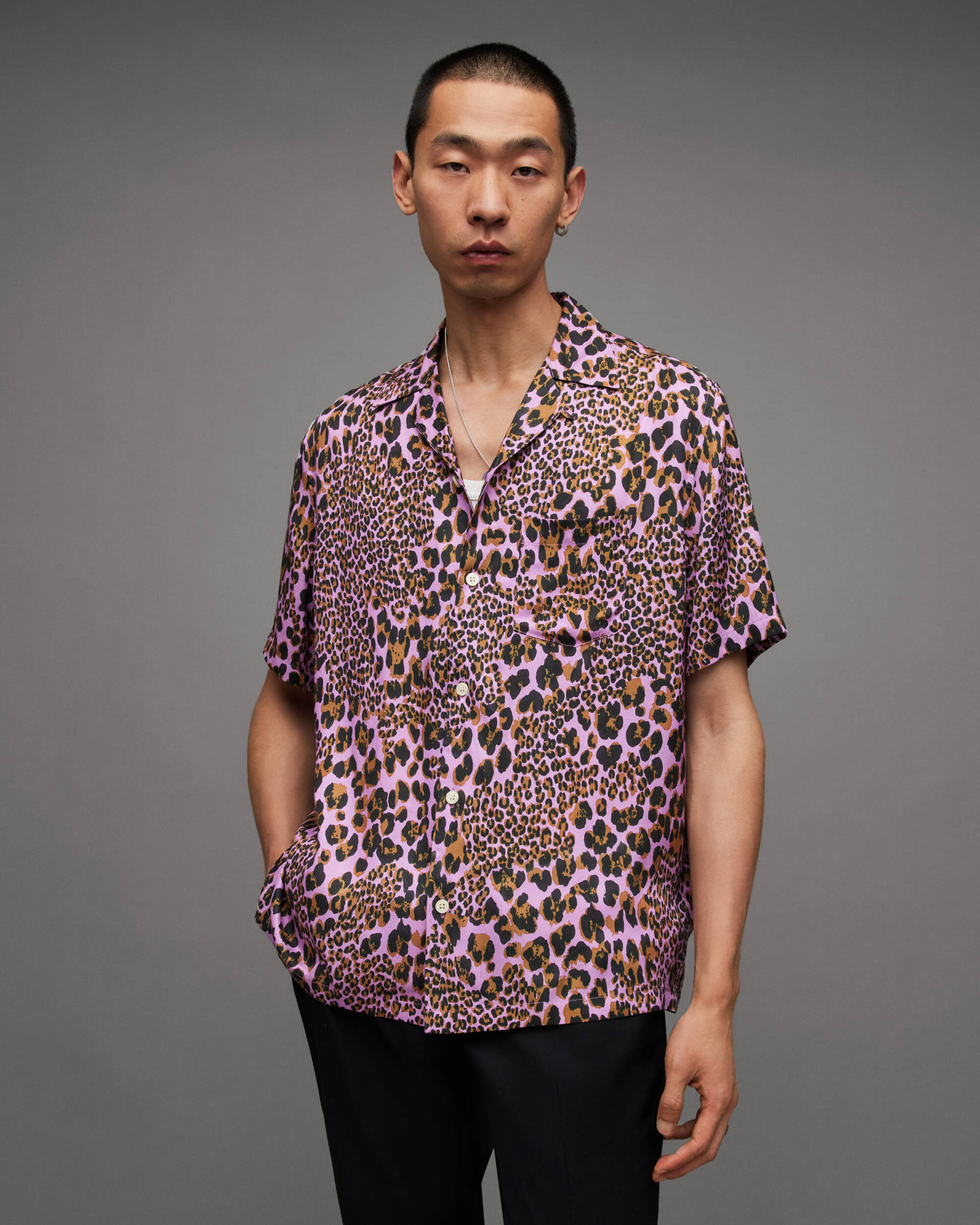 Leo Leopard Print Relaxed Fit Shirt  large image number 3