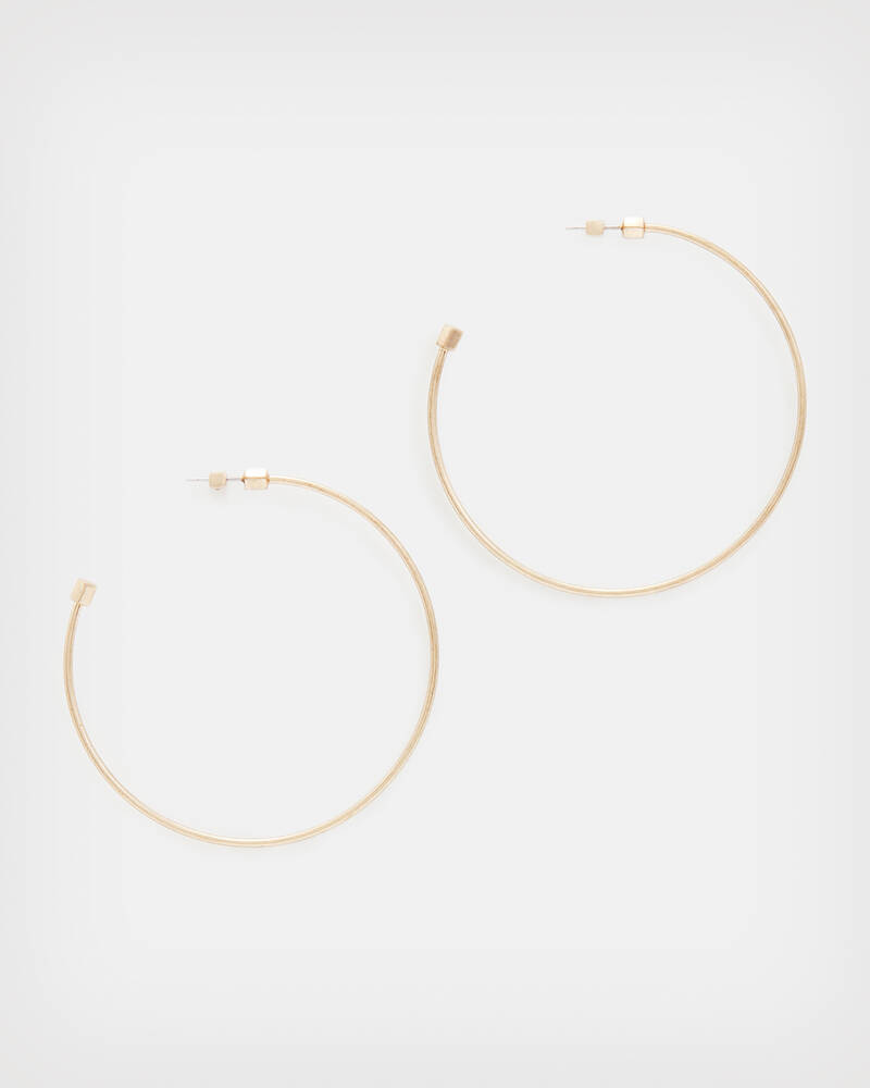 Skinny Gold-Tone Hoop Earrings  large image number 1