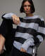Renee Checked Crew Neck Relaxed Jumper  large image number 4