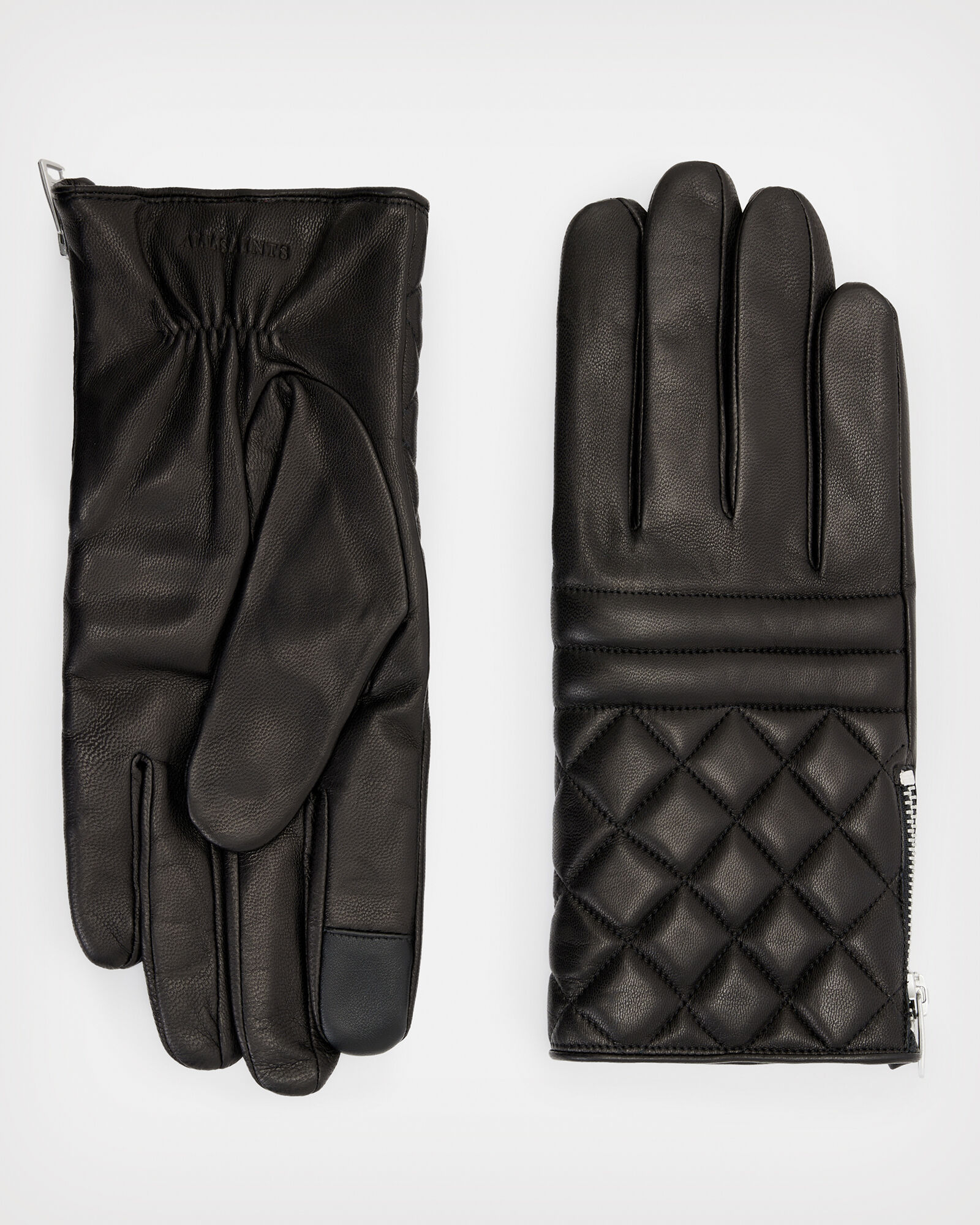 Farfetch Herren Accessoires Handschuhe Logo-embossed leather gloves 