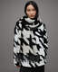Houndstooth Oversized Wool Scarf  large image number 5