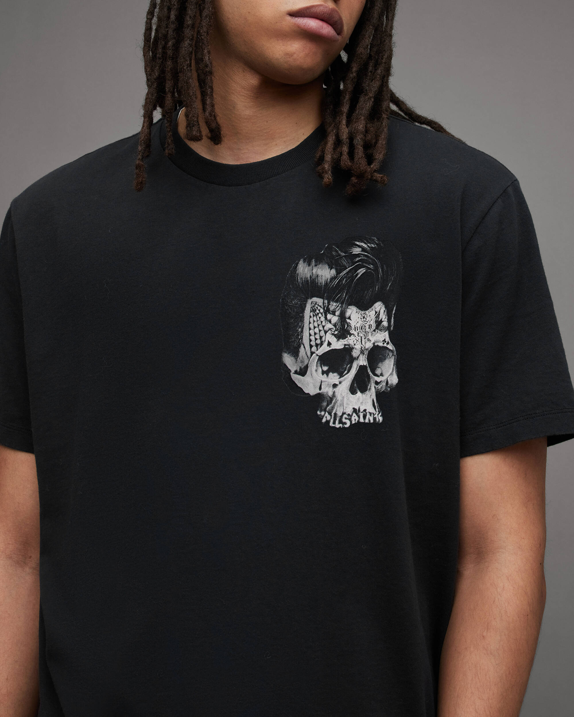 Relics Retro Skull Print Crew T-Shirt  large image number 5