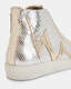 Tundy Bolt Metallic Leather Trainers  large image number 5