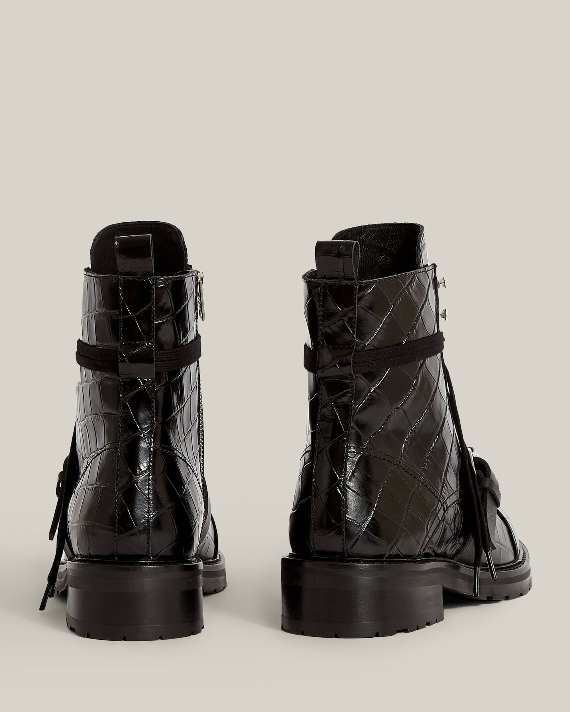 Donita Leather Crocodile Boots  large image number 8
