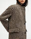 James Wool Blend Checked Maxi Coat  large image number 2