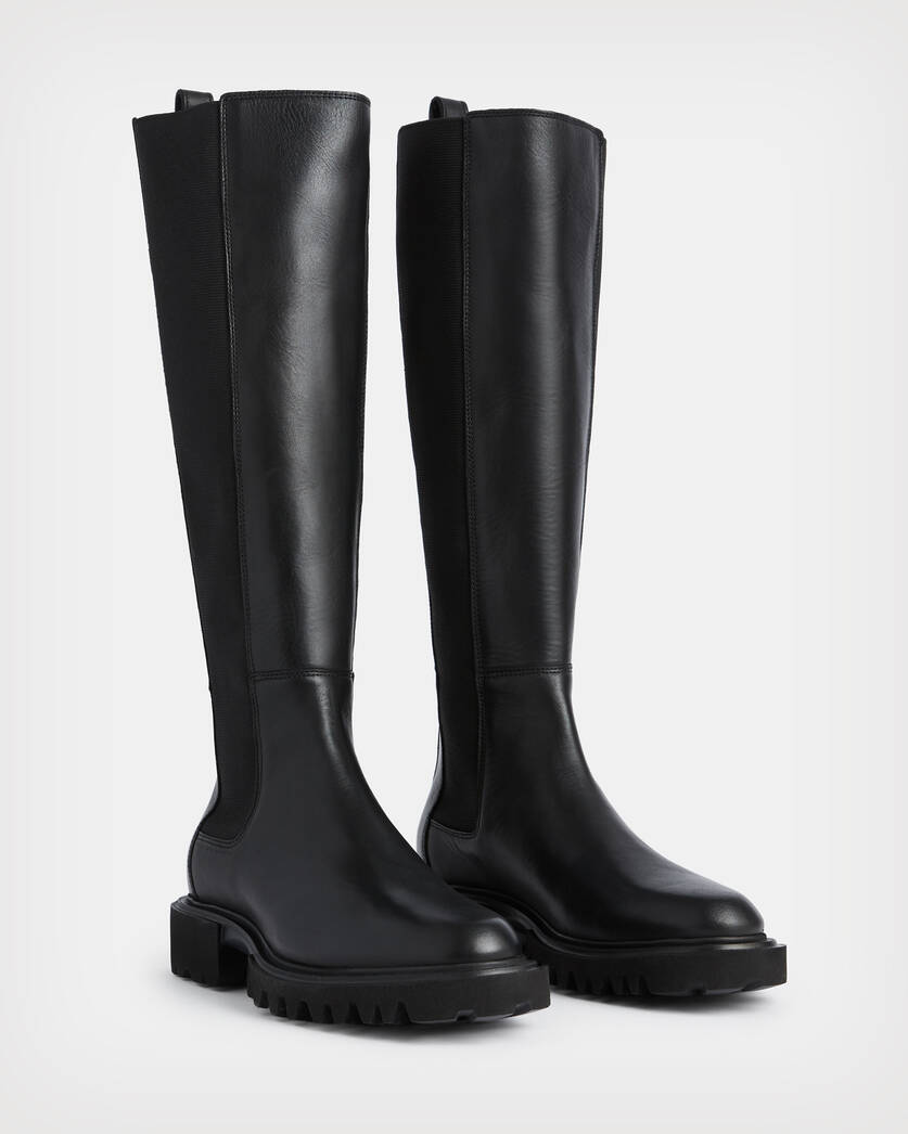 Maeve Leather Boots Black | ALLSAINTS