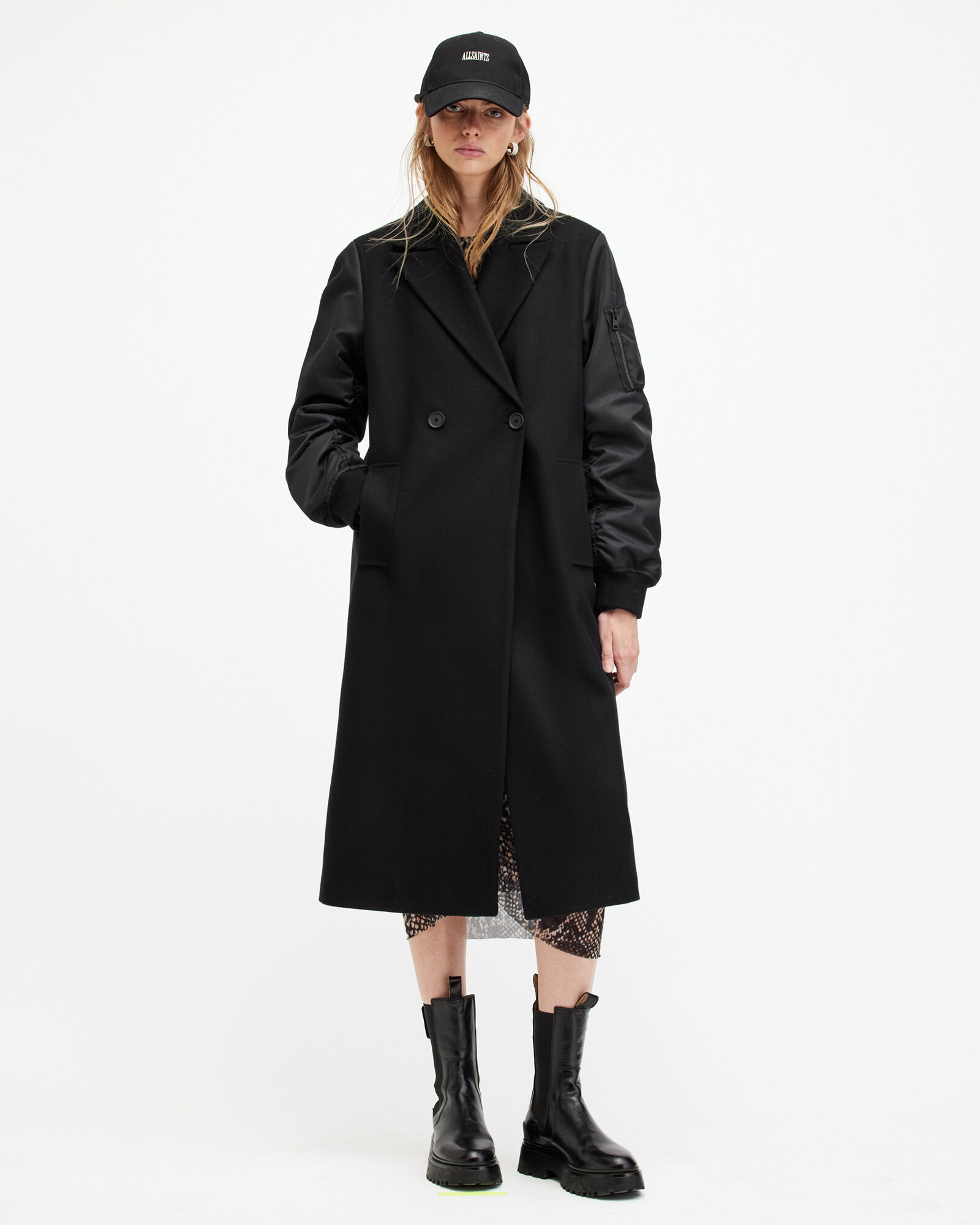Paulah Wool Cashmere Blend Long Coat