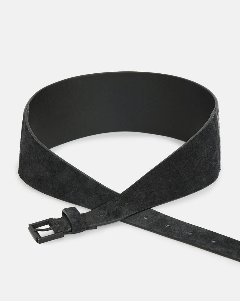 Simi Leather Studded Wide Waist Belt
