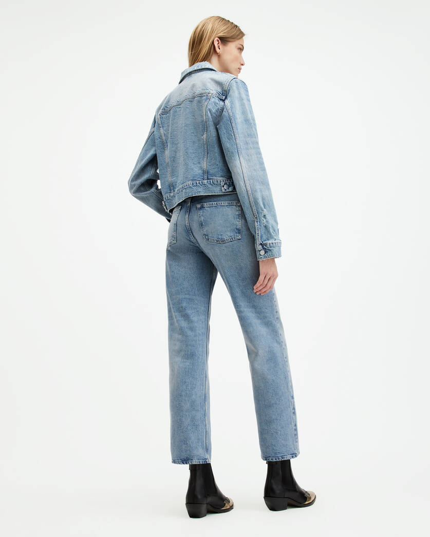 Ida Cropped Straight Denim Jeans  large image number 7