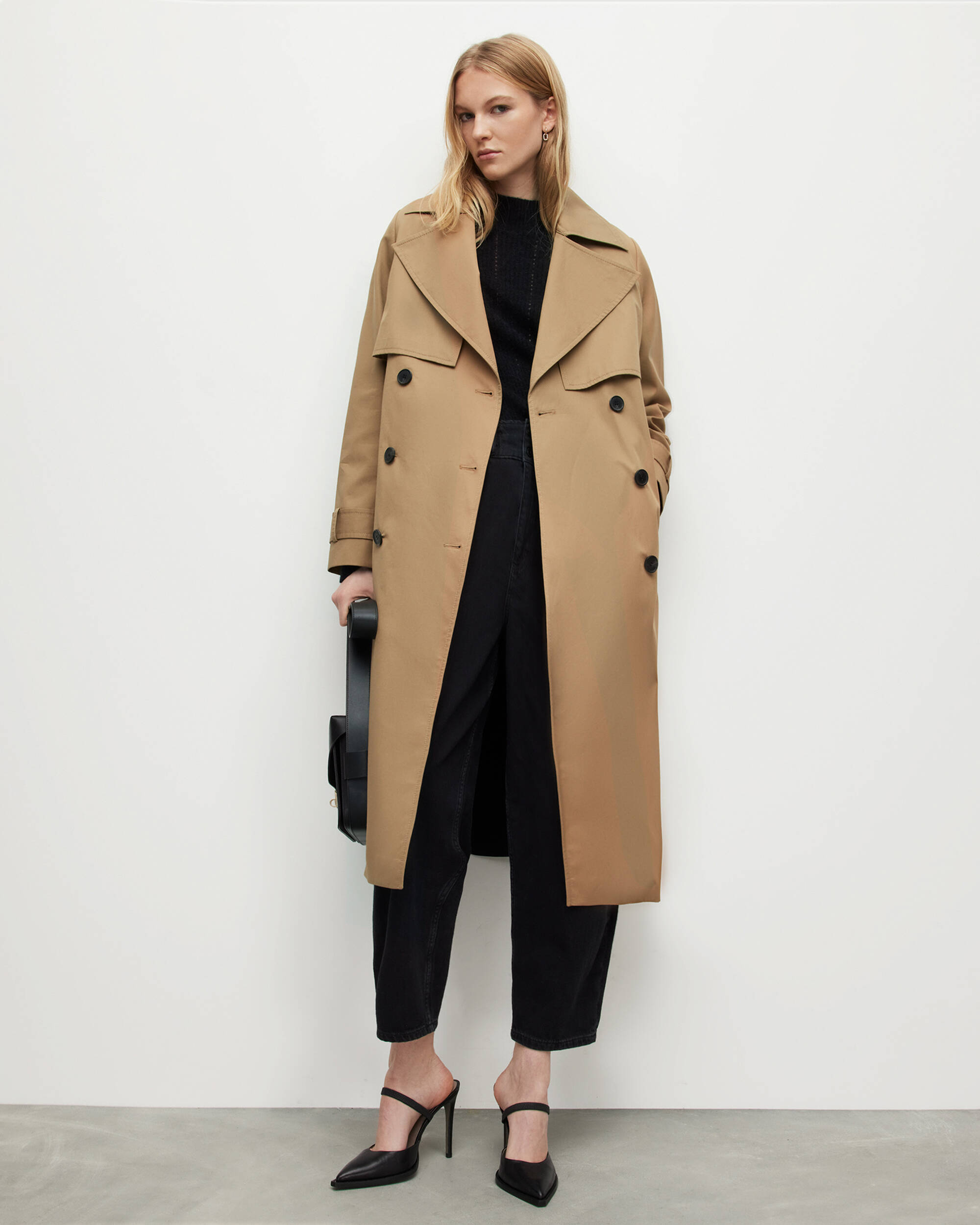 Mixie Contrast Trench Coat  large image number 5