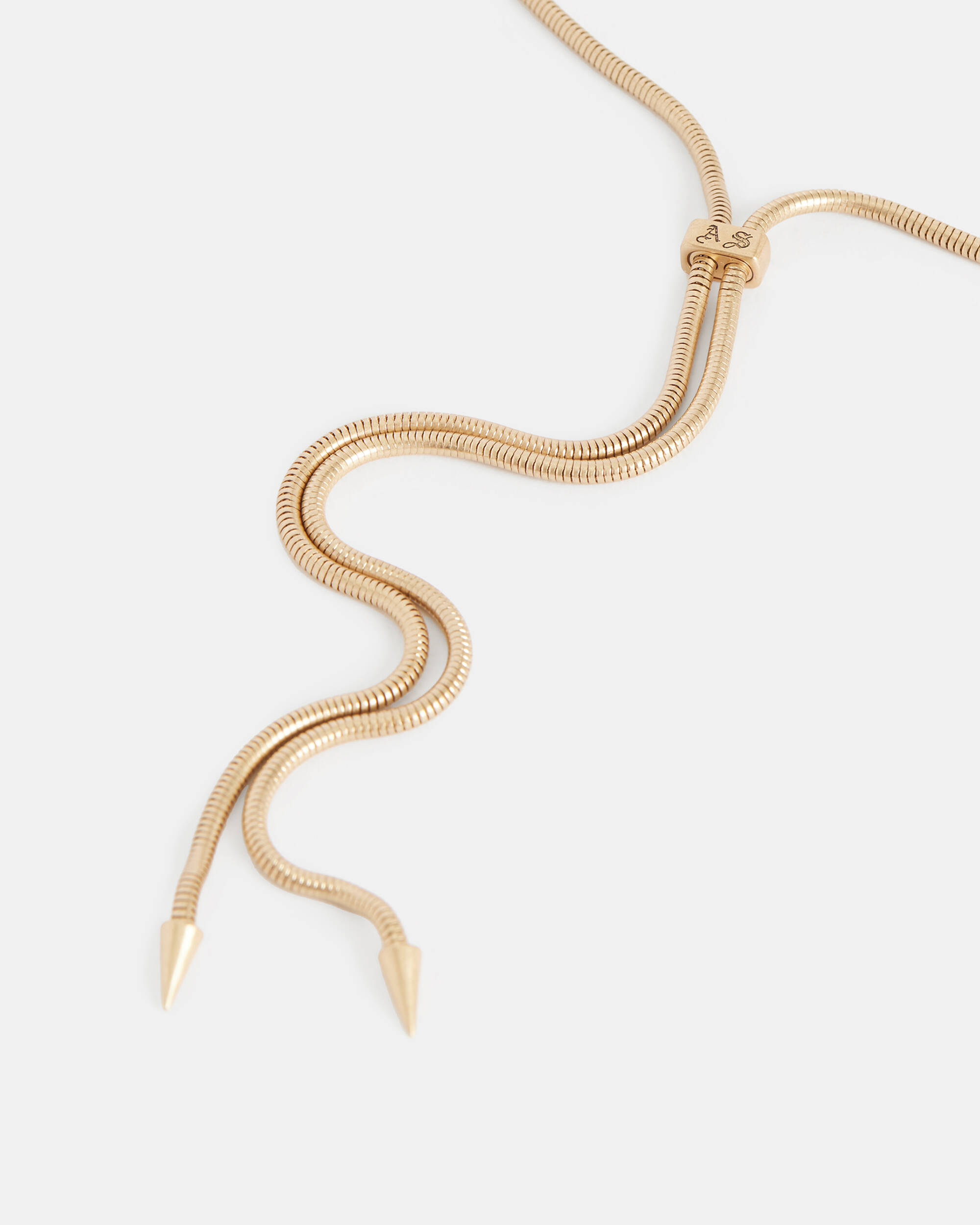 Snake Bolo Gold-Tone Necklace  large image number 6