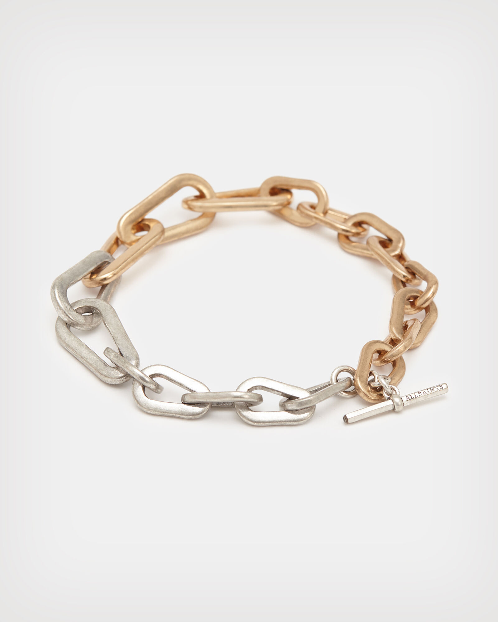 Carrie Chunky Chain Bracelet WARM BRASS/SILVER | ALLSAINTS