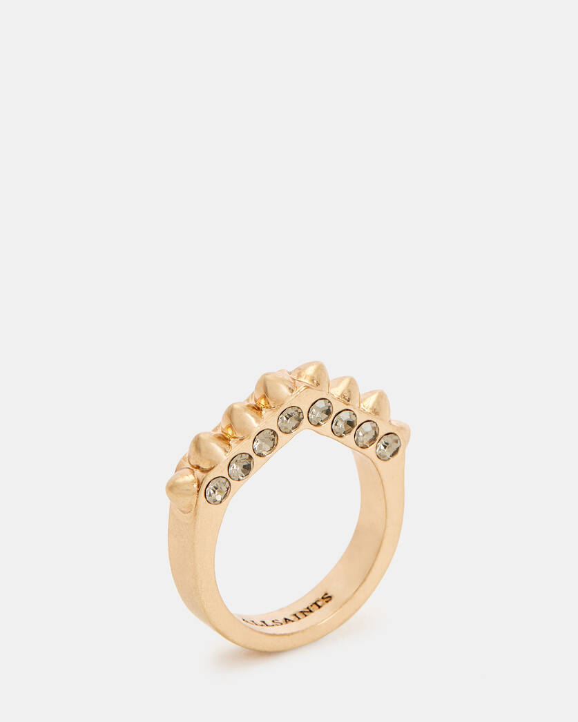 Rianne Hexagon Studded Gold-Tone Ring  large image number 4