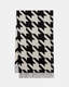 Houndstooth Oversized Wool Scarf  large image number 1