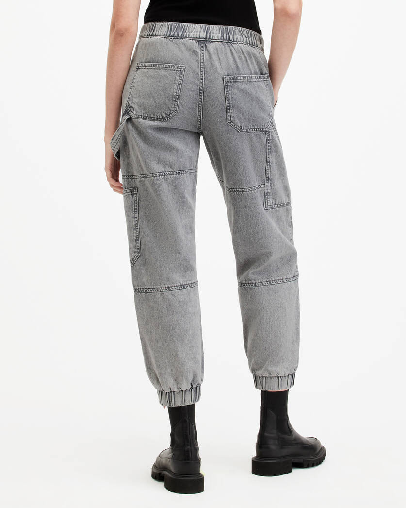 Mila Denim Slim Fit Panelled Trousers  large image number 6