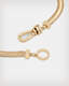 Flat Snake Chain Gold-Tone Necklace  large image number 4
