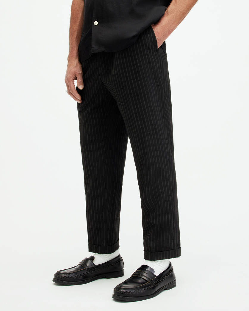 Dice Tallis Slim Fit Cropped Tapered Trousers  large image number 1
