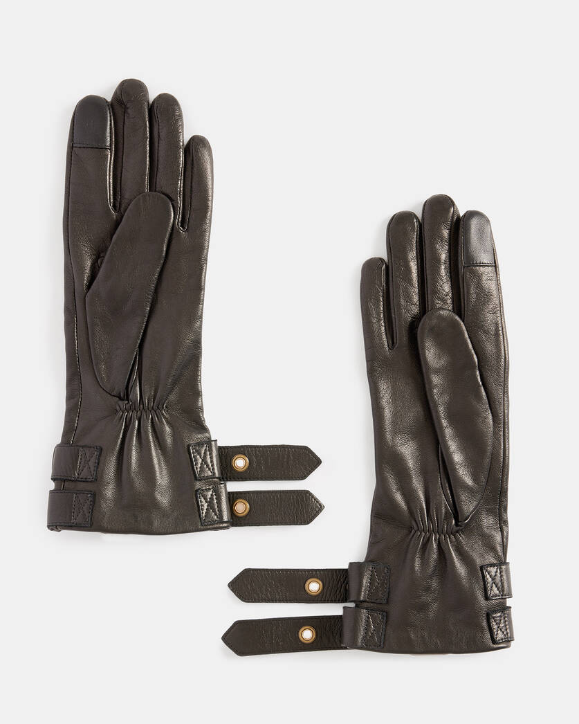 Roxy Leather Double Buckle Gloves  large image number 4