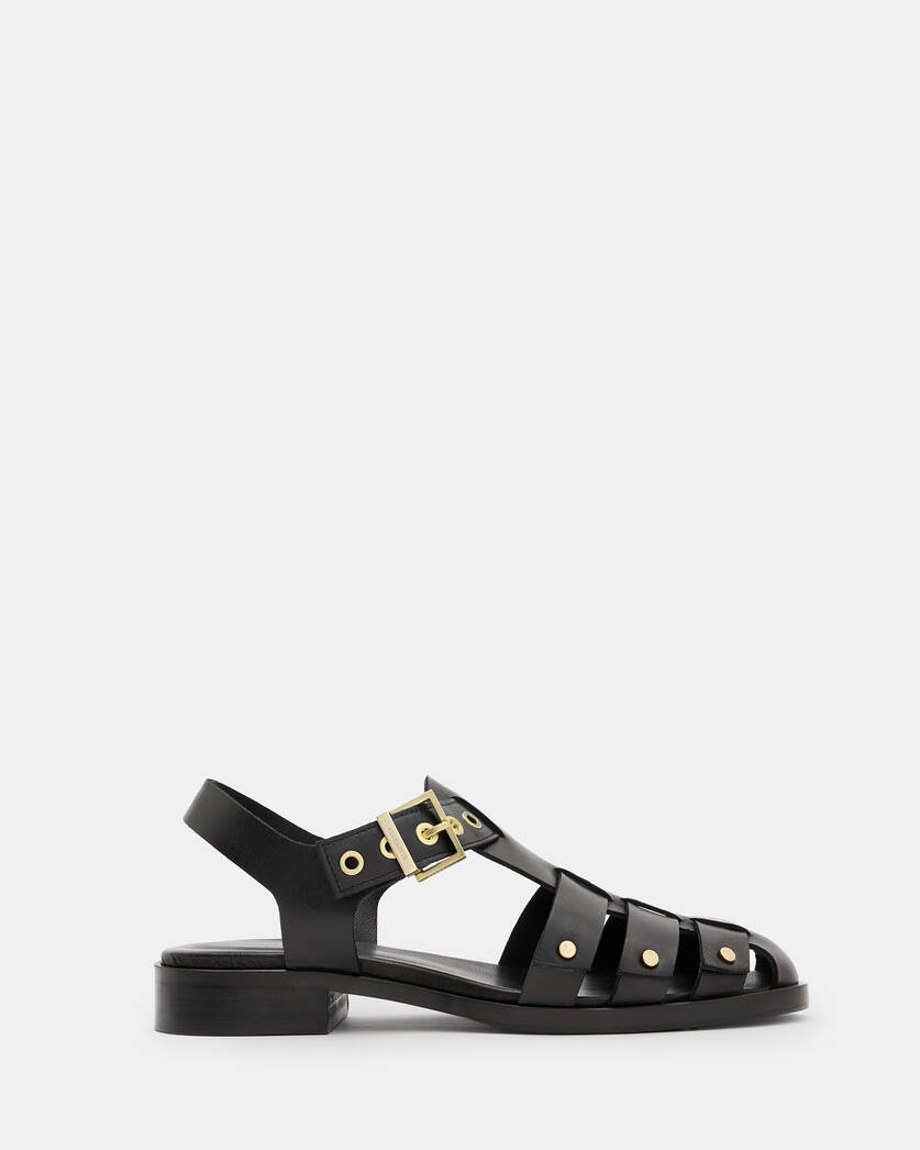 Nelly Studded Leather Sandals  large image number 1