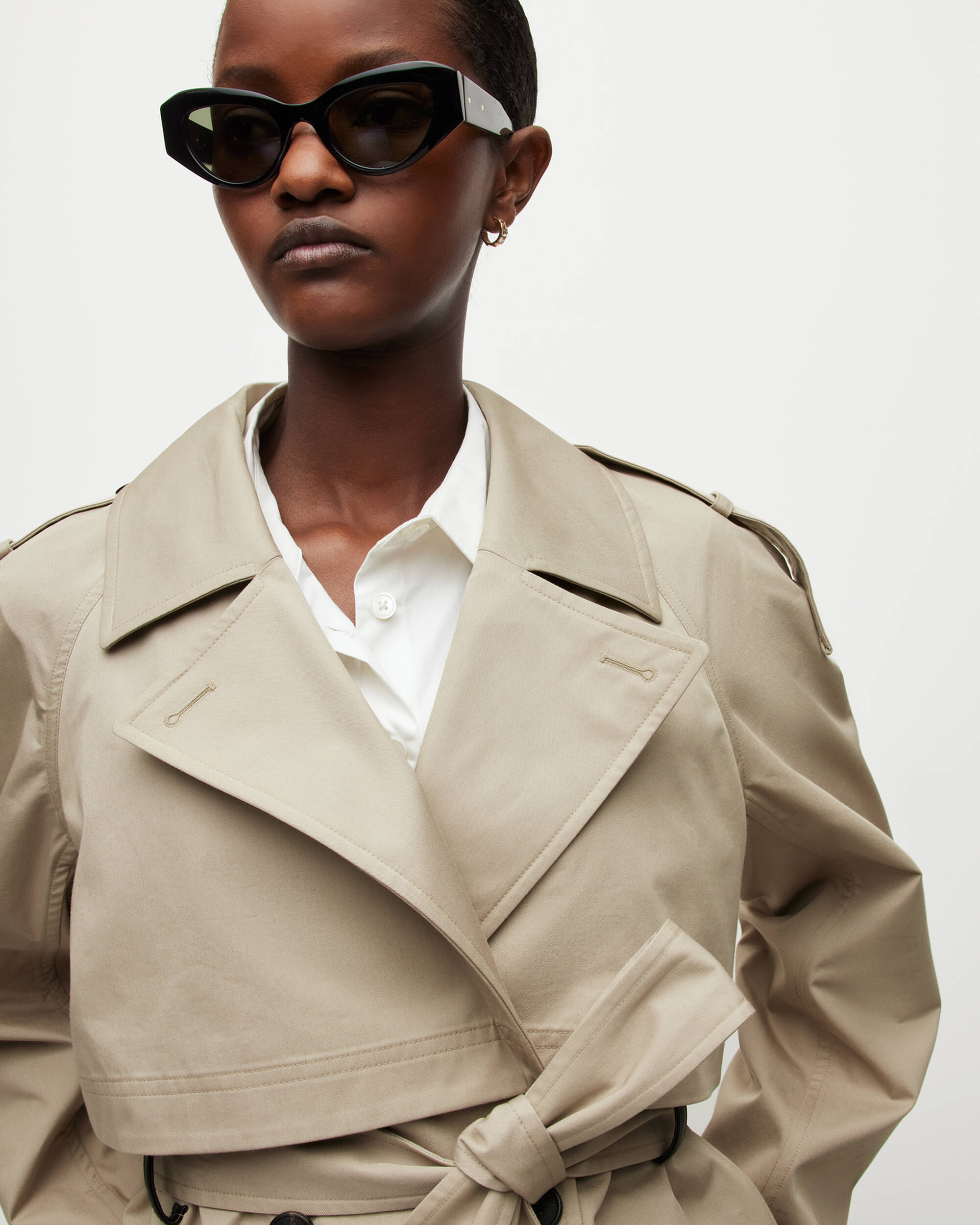Beckette Cropped Trench Coat  large image number 5