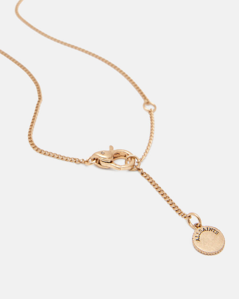 Split Heart Gold-Tone Necklace  large image number 5