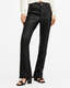Pearson Slim Fit Raw Hem Leather Trousers  large image number 2