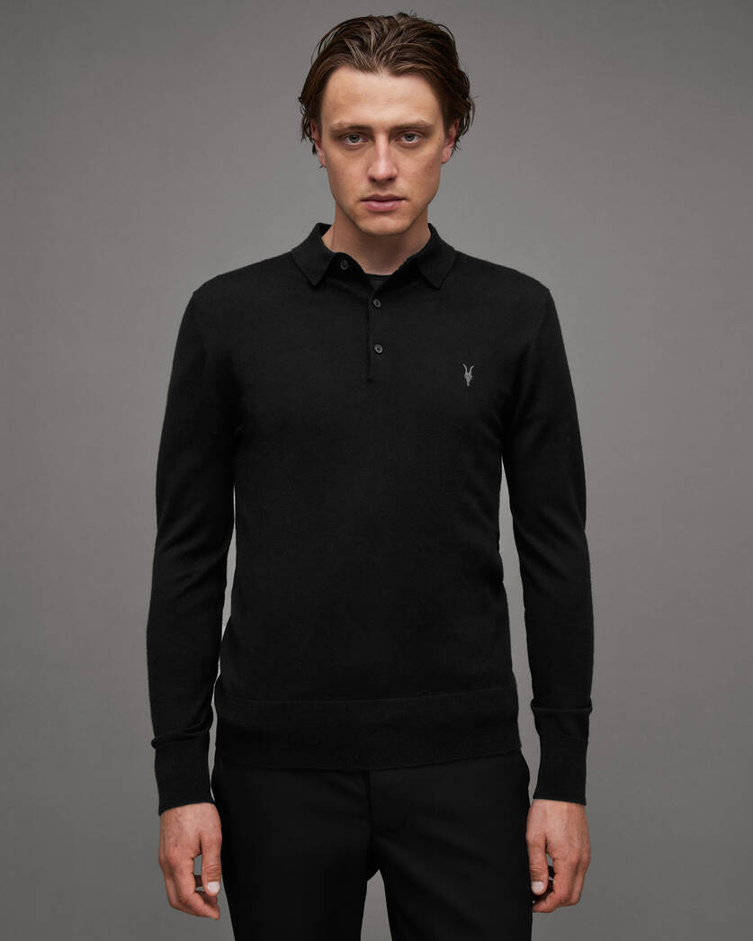 Mode Merino Long Sleeve Polo Shirt