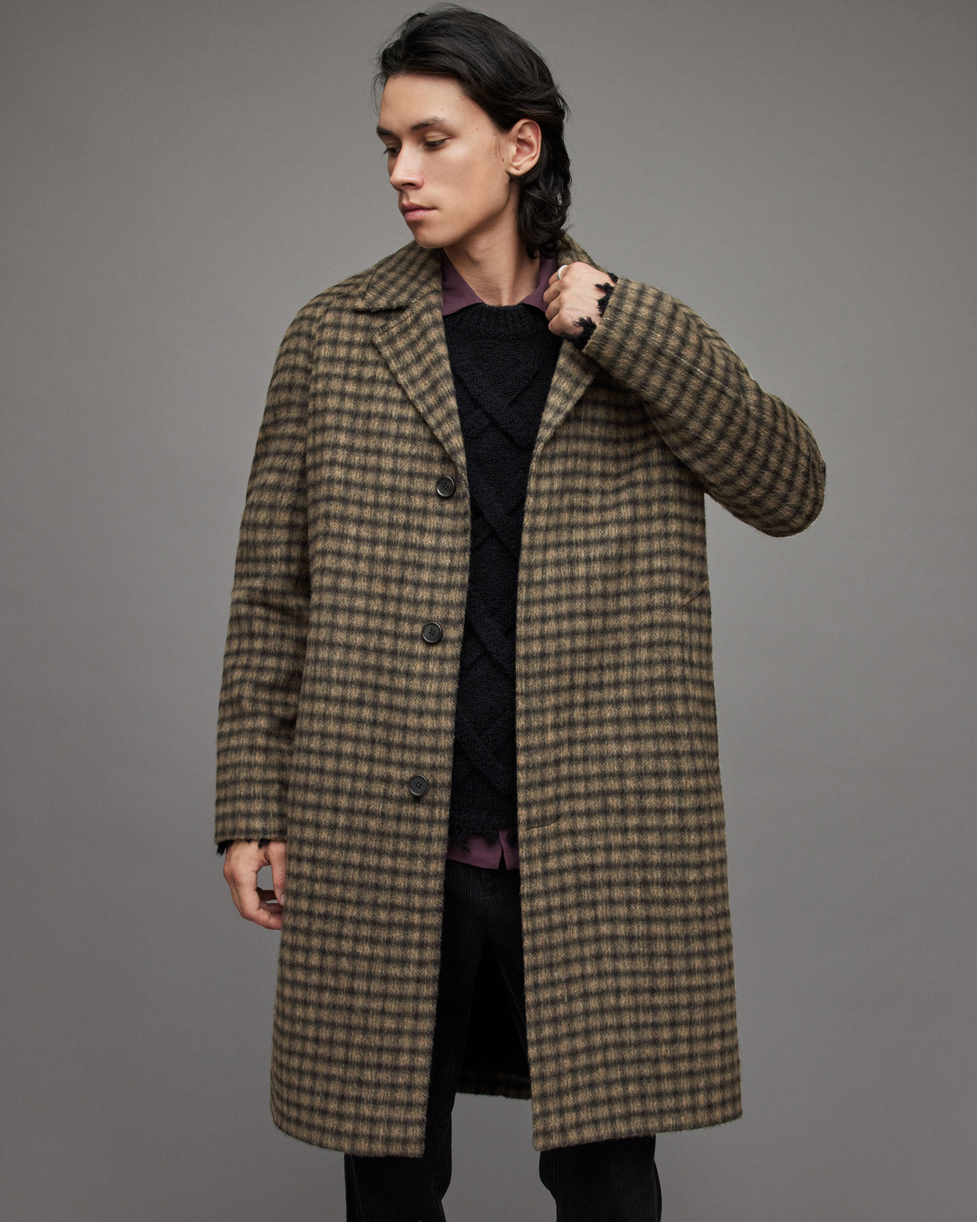 Drumm Checked Coat  large image number 5