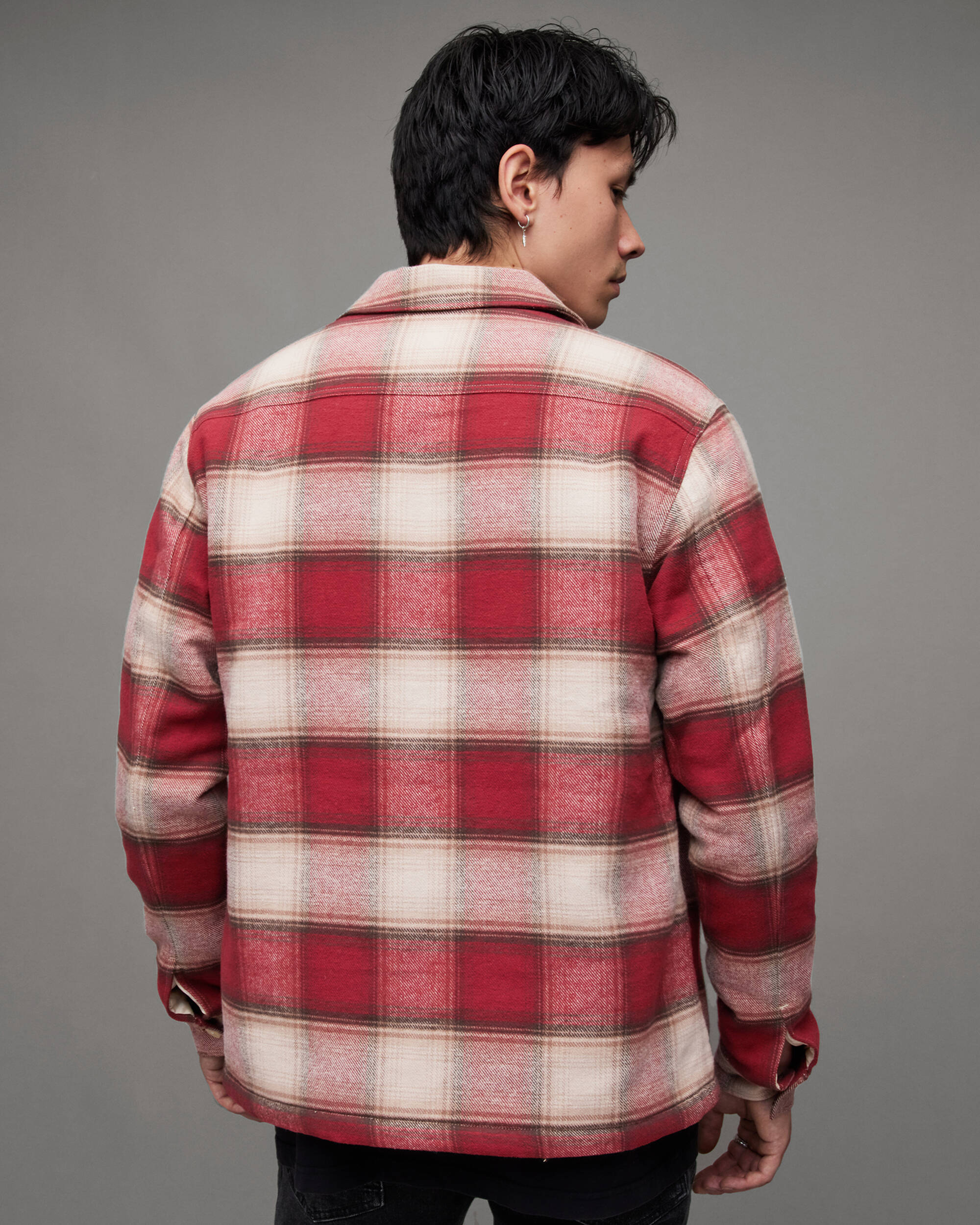 Hawkins Checked Relaxed Fit Jacket  large image number 5