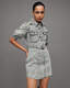 Jackie Denim Puff Sleeve Mini Dress  large image number 2