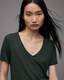 Emelyn V-Neck Shimmer T-Shirt  large image number 2