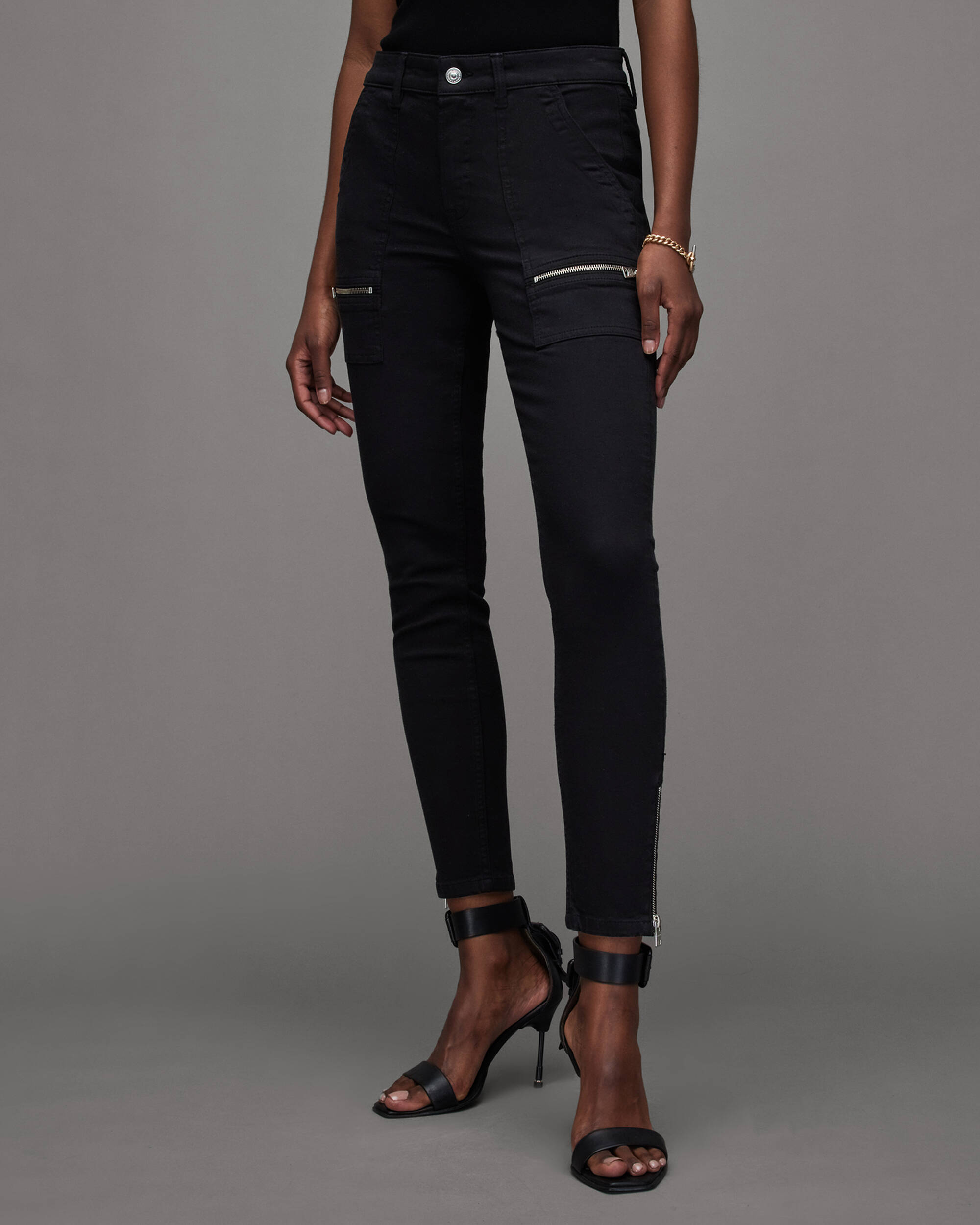 Demi Mid-Rise Zip Skinny Jeans  large image number 2