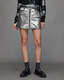 Cleo Metallic Denim Mini Skirt  large image number 2