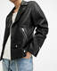 Milo Asymmetric Zip Leather Biker Jacket  large image number 6