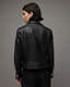 Vela Asymmetric Zip Leather Biker Jacket  large image number 6