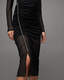 Nora Ruched Sparkle Midi Dress  large image number 3