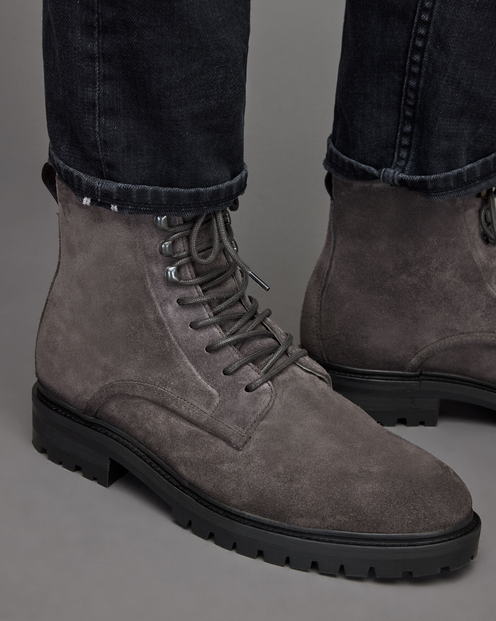 Laker Suede Boots Charcoal Grey 
