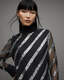 Juela Mesh Striped Sequin Midi Dress  large image number 2